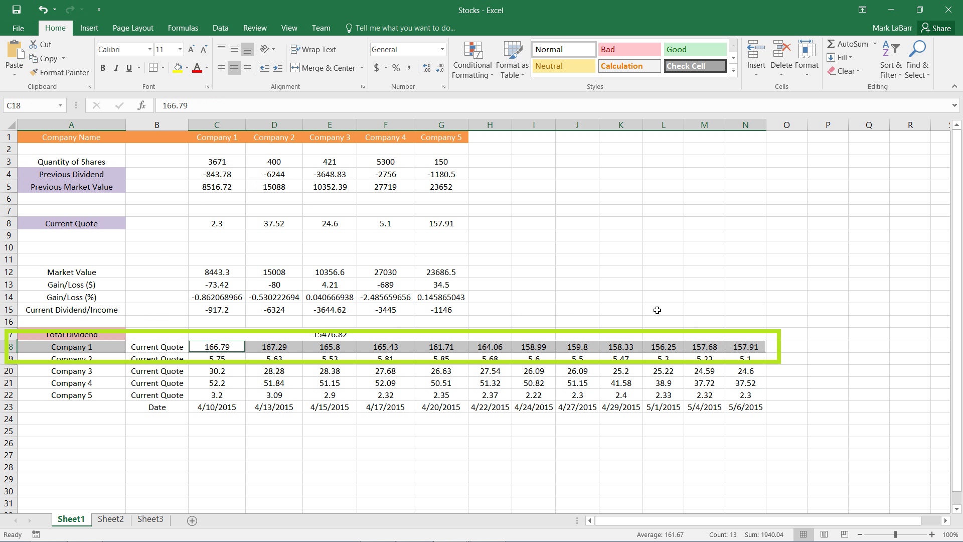 How To Create A Daily Chart In Excel