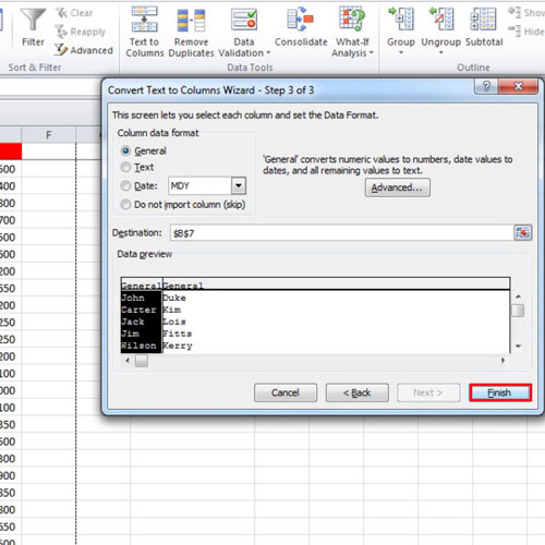 How To Split First Name And Last Name In Excel 2010