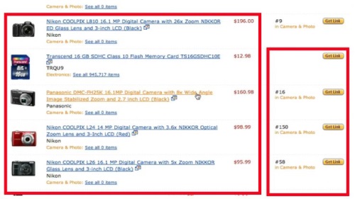 Amazon offers a list of items that you can sell on your website