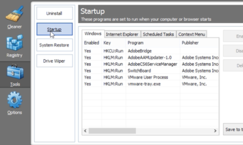 remove adobe drive cs4 from hard drive context menu