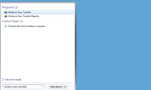 Open Windows Easy Transfer