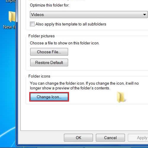 change icon picture windows 7