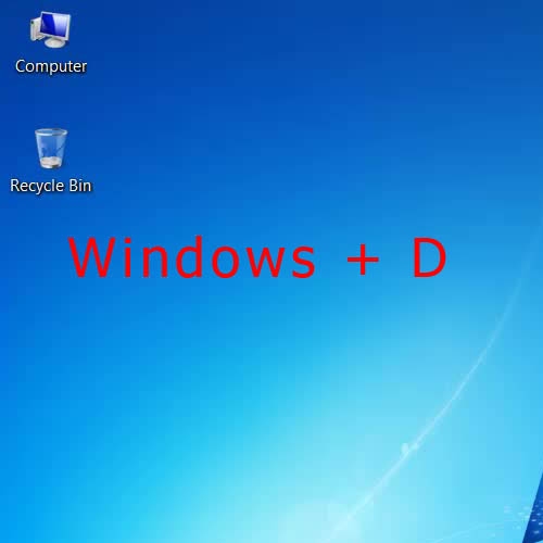 Windows + D