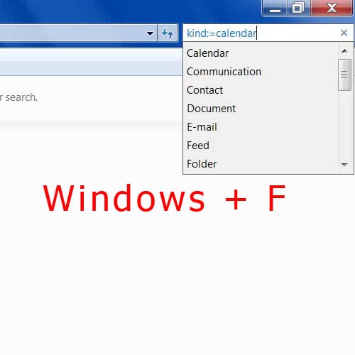 Windows + F