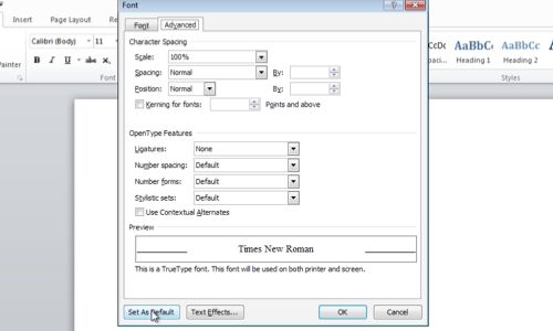 Change The Normal Template In Word 2010