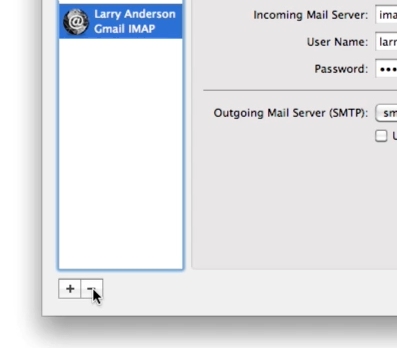 remove email account on mac