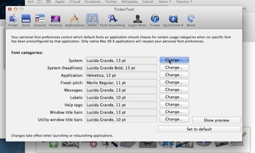 how to change font on mac notes