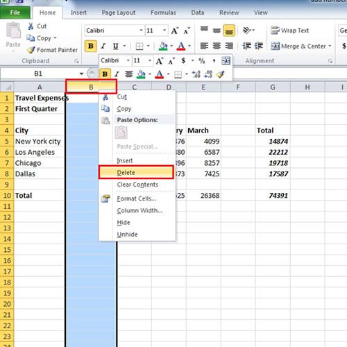 how do you delete multiple cells in excel for mac