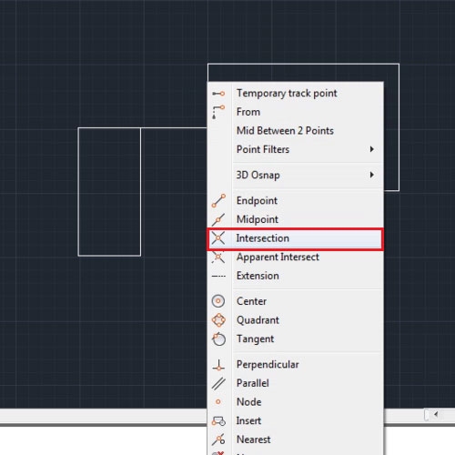 how to open object snap toolbar in autocad 2016