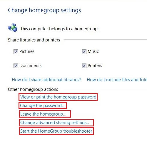 View or Edit home network settings