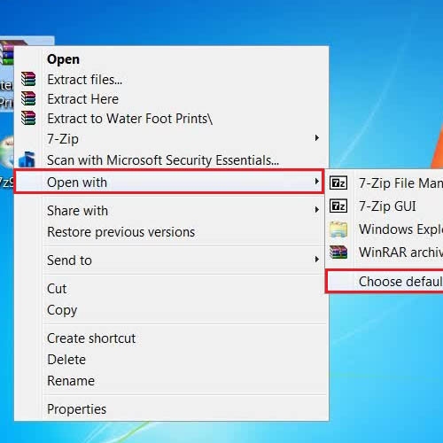 How to Set 7zip as Default in Windows 7 | HowTech