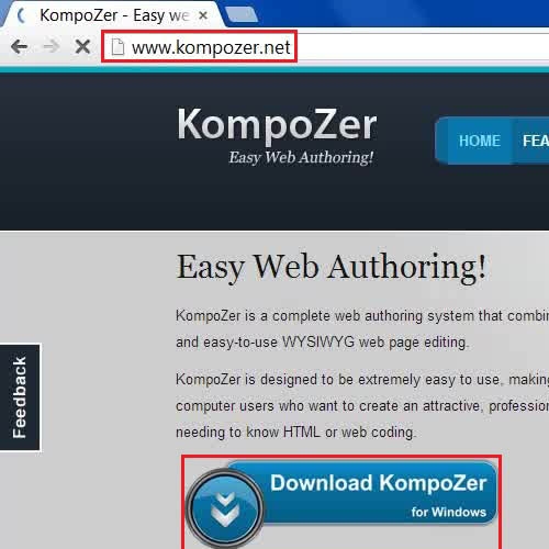 kompozer install