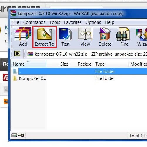 install kompozer windows