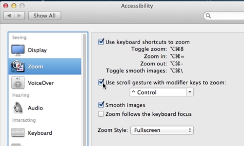 zoom shortcuts mac