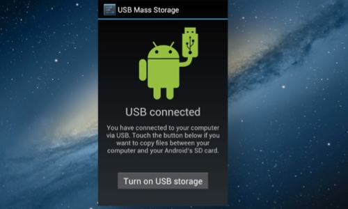 Turn ON USB Storage