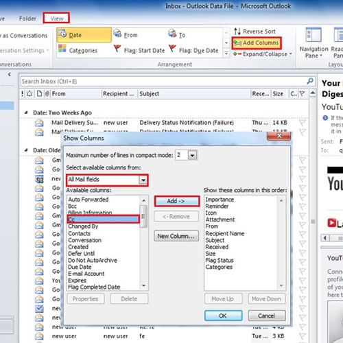 How To Add Columns To A View In Outlook HowTech