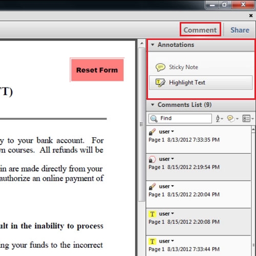how to open a adobe reader file in word