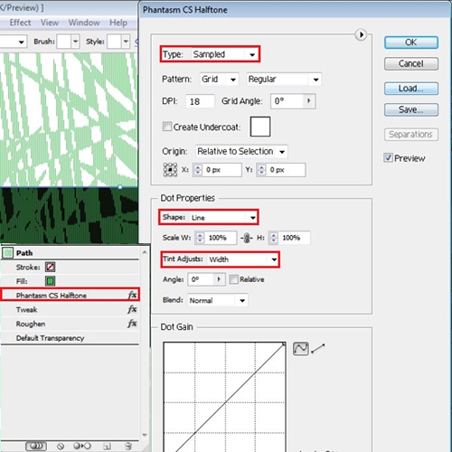 Modify the “Phantom CS” effect settings