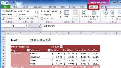 update pivot tables in excel