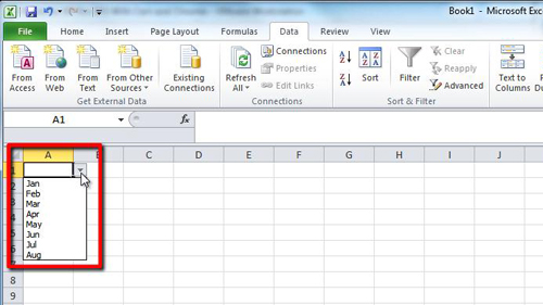 how to add a custom list for data in excel 2010 on a mac