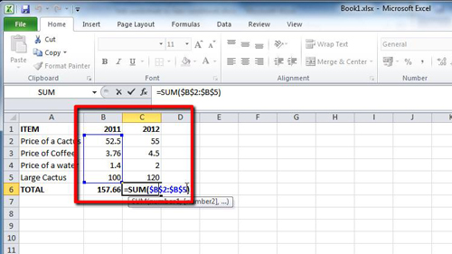 How To Make Excel 2010 Formulas Absolute Howtech 8789