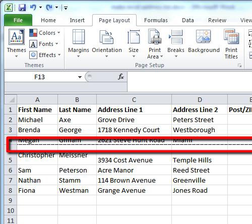 excel 2016 remove page break view