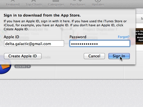 Sign In with your Apple ID