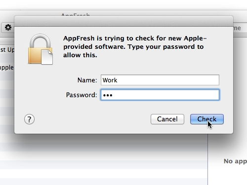 administrator name and password mac