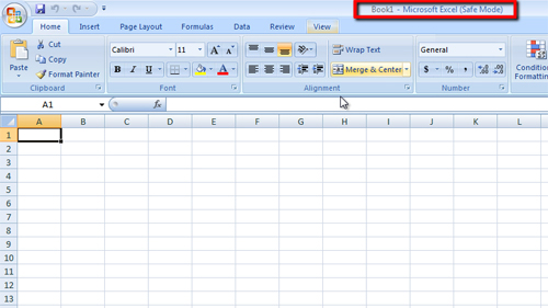 How To Open Excel 2007 In Safe Mode HowTech