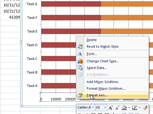 Choose Format Axis