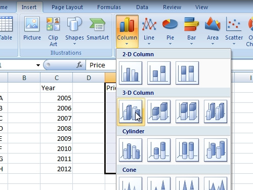 how to limit columns in excel for mac