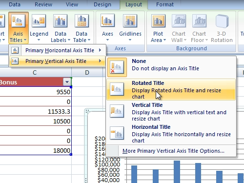 show chrt title excel for mac