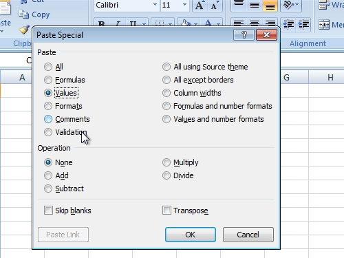 remove a formula from a cell in excel for mac