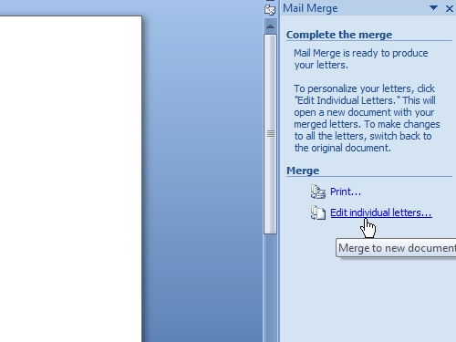 cancel mail merge outlook for mac