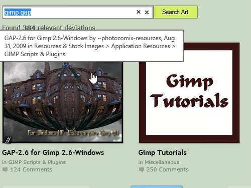 gimp gap supported video formats