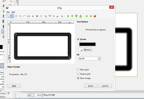 Drag to create a restangle