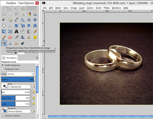 gimp clone tool