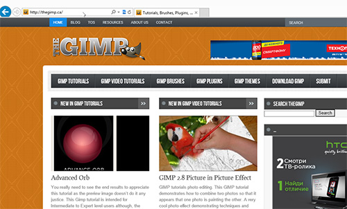 download gimp change my website chrome