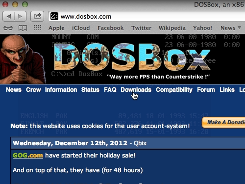dosbox for mac os x