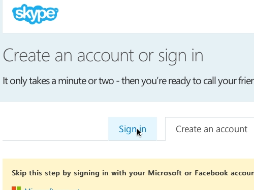 skype login for mac