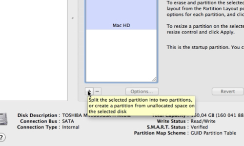 Create a new partition