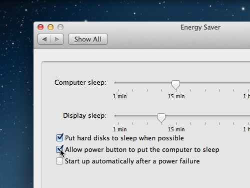 power save mac
