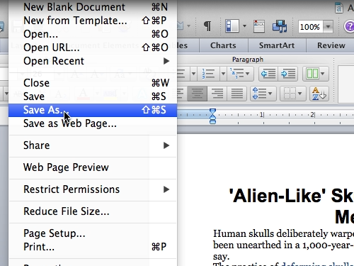 how to turn mac pages into word