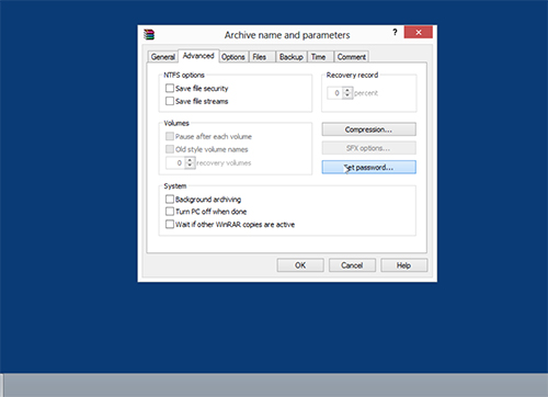 how to put a password on a windows folder