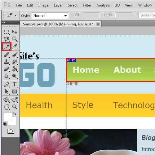 photoshop cc save web slices