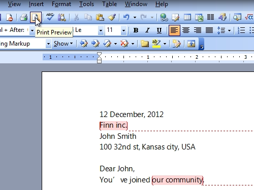 how to insert comments in word 2013