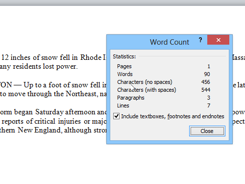 microsoft word word count with coding