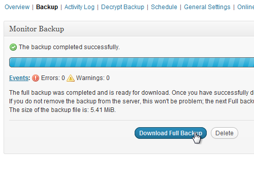 Download Full Backup