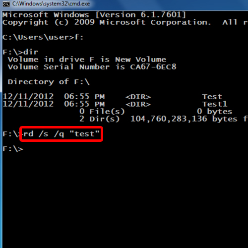 How To Delete Folder From Command Prompt In Windows 7 Howtech