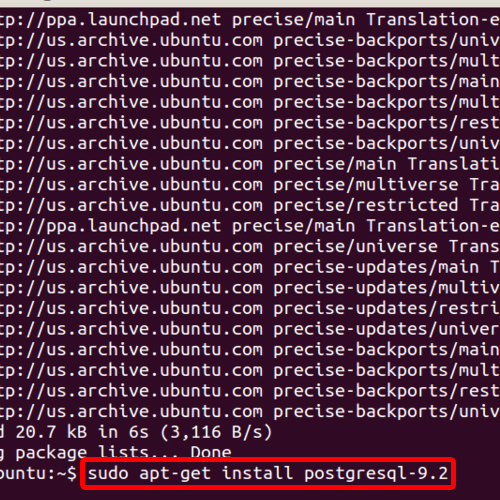 Installing PostgreSQL